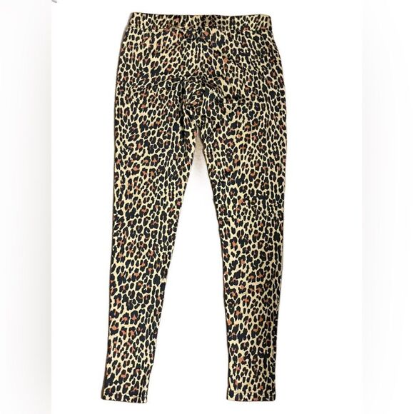 Tipsy Elves Tan & Black Leopard Designed Thin Stretchy Leggings (Size: S) - Picture 9 of 9